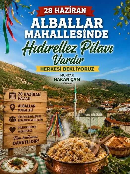 Taraklı Alballar Mahallesi'nde Geleneksel Hayır Pilavı Etkinliği