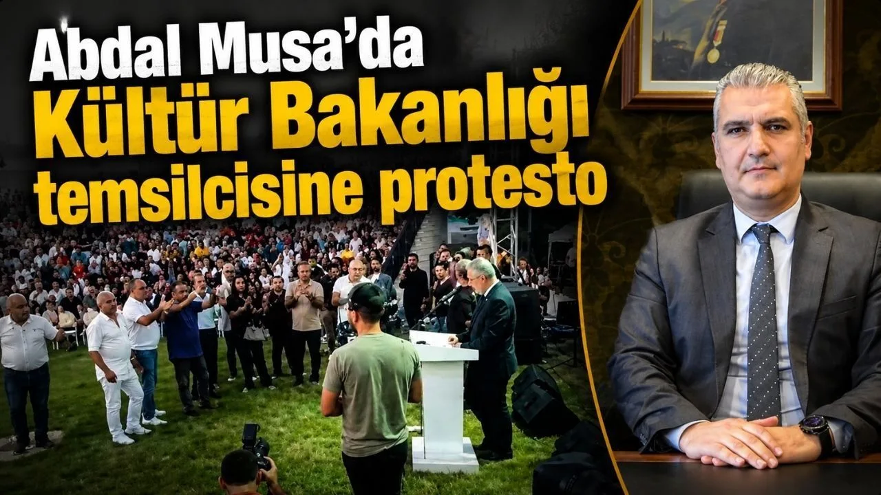 Elmalı Abdal Musa Şenlikleri'nde Kültür Bakanlığı Temsilcisine Protesto
