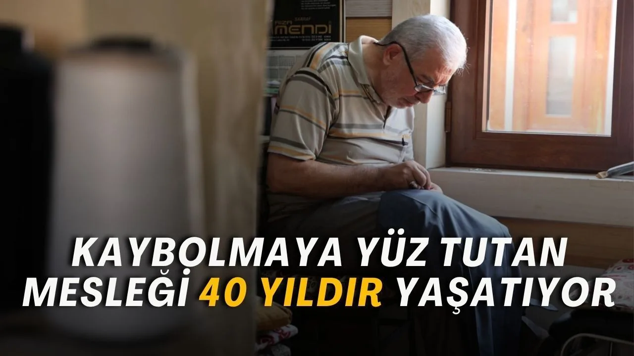40 Yıldır El Örgüsü Tamir Ustalığını Sürdüren Terzi