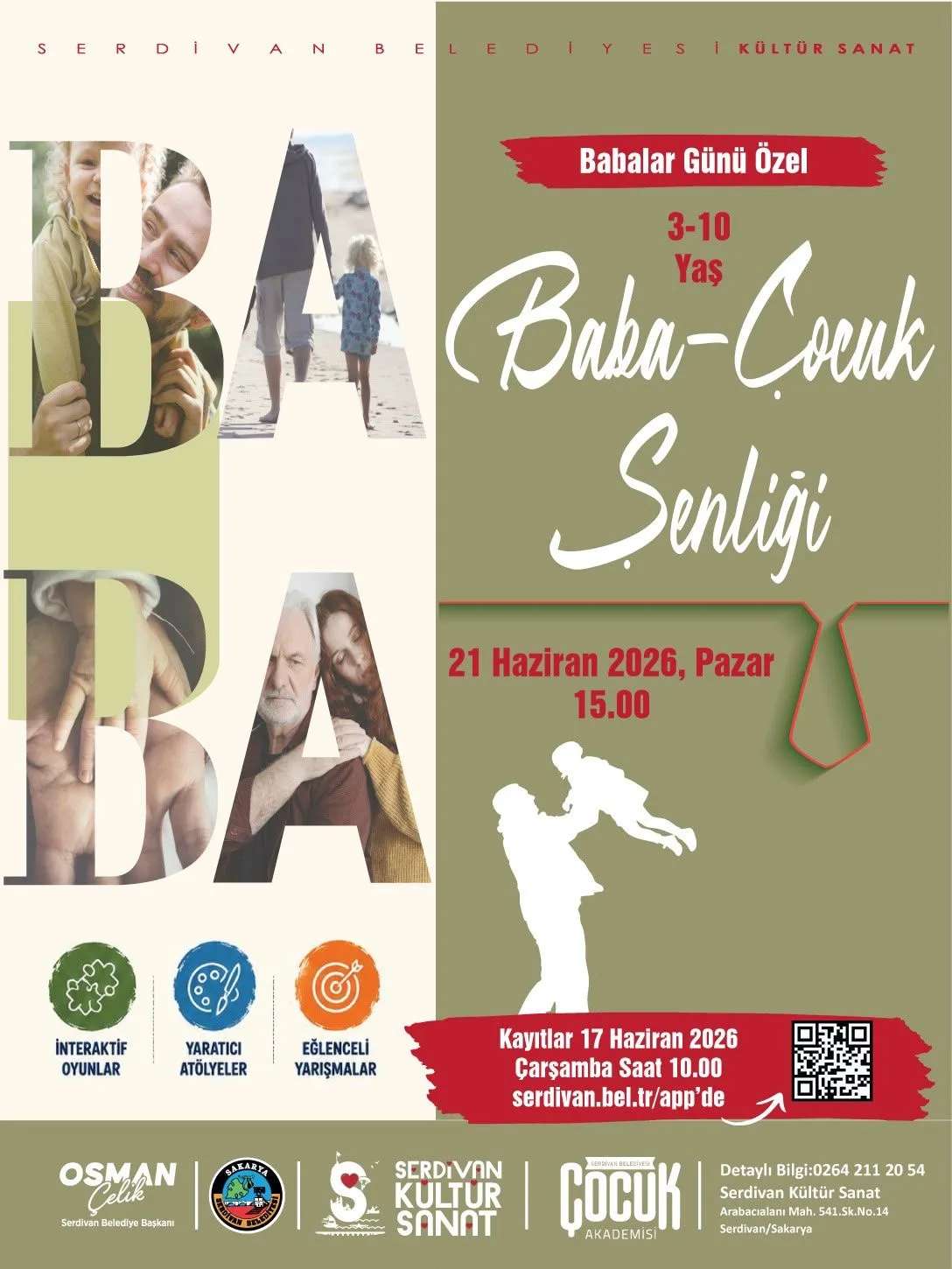 Serdivan'da Eğlenceli Baba-Çocuk Şenliği Başlıyor!