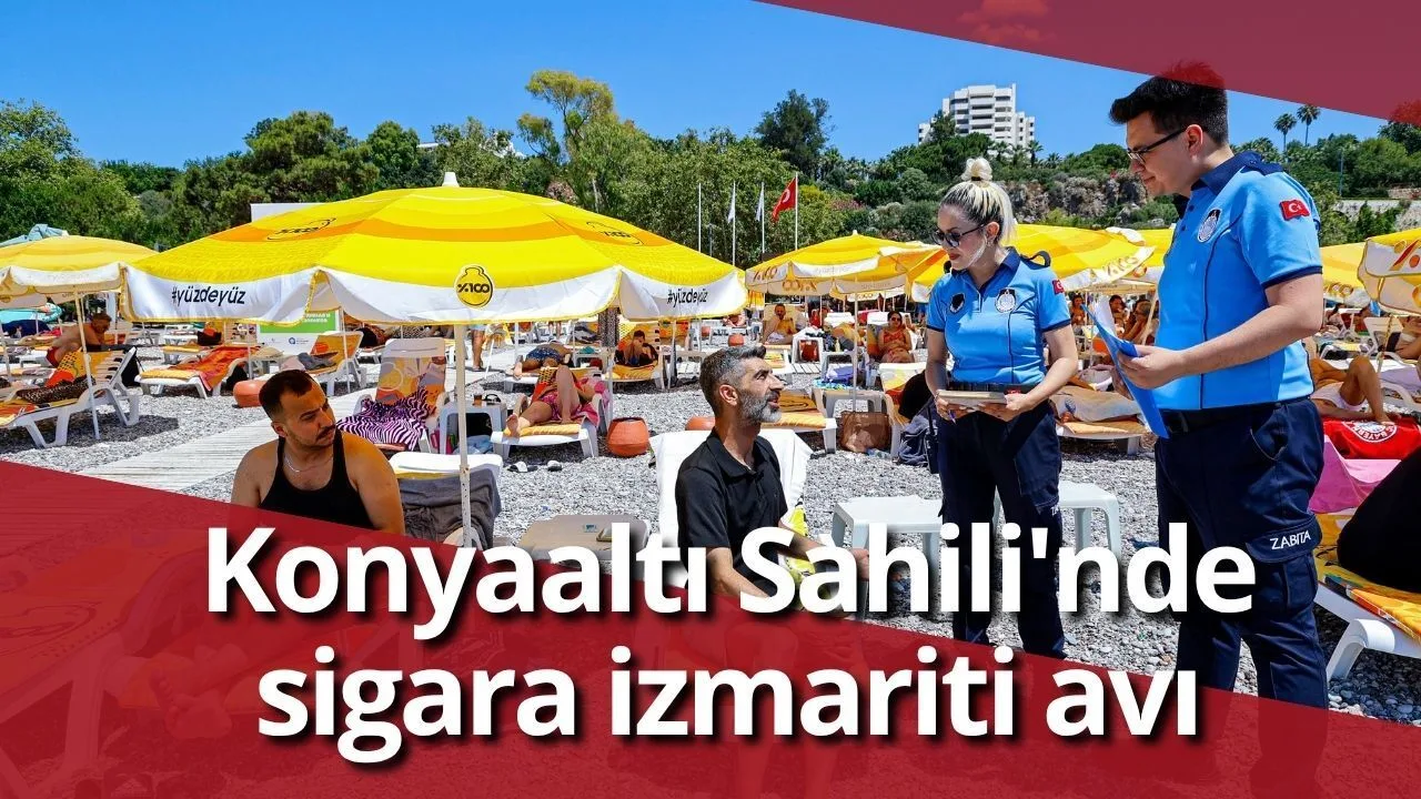 Konyaaltı Sahili'nde Dumansız Plaj Uygulaması Başladı
