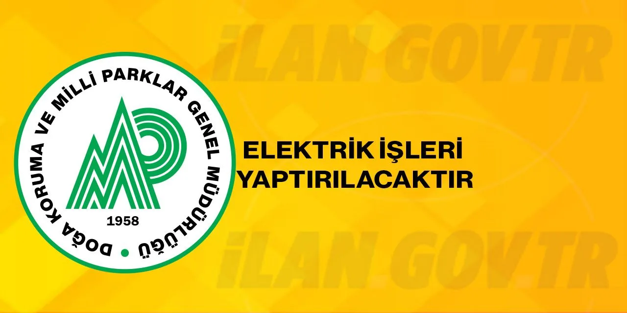 Gölcük Tabiat Parkı'na Elektrik Altyapı İşi İçin İhale Açıldı