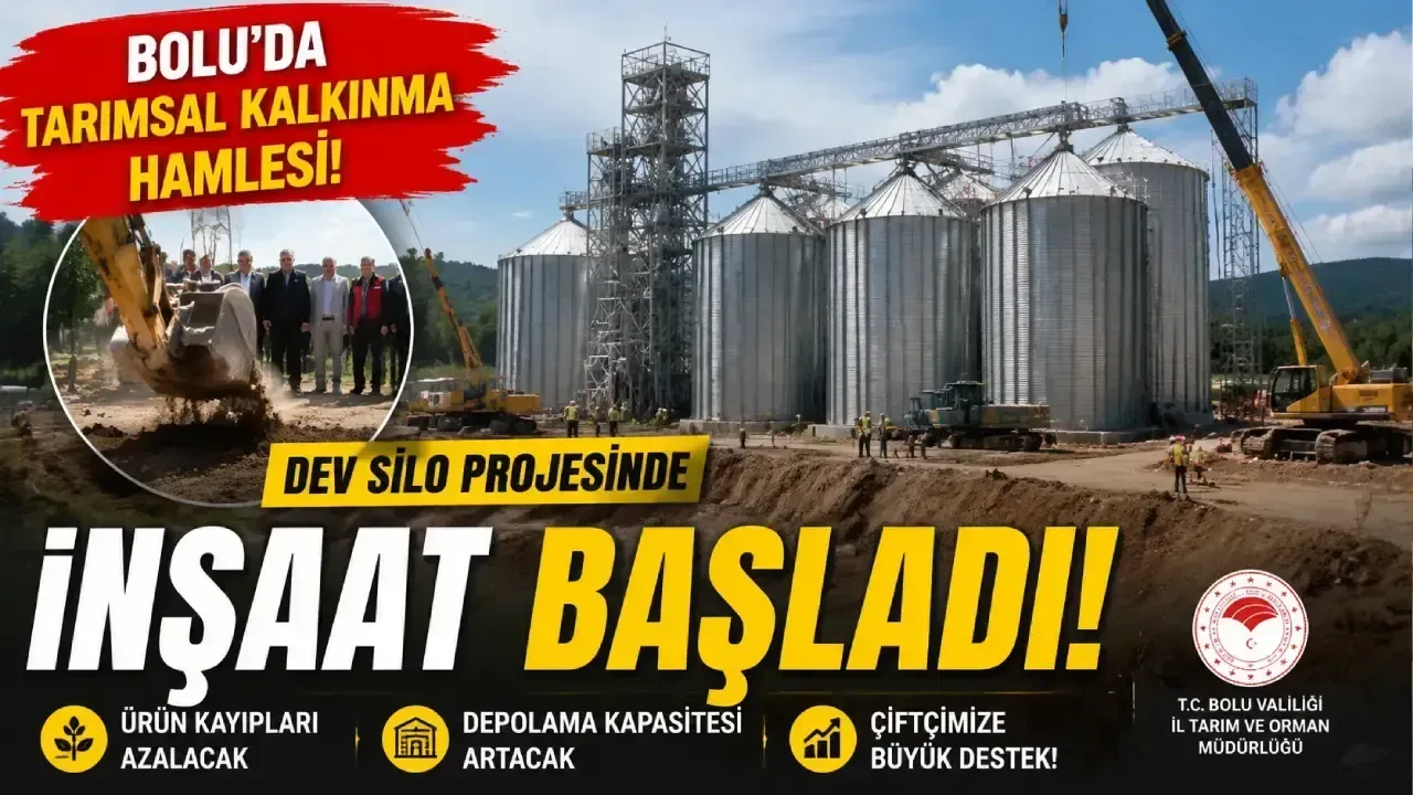 Bolu'da Tarımsal Kalkınma İçin Dev Silo Projesine Başlandı
