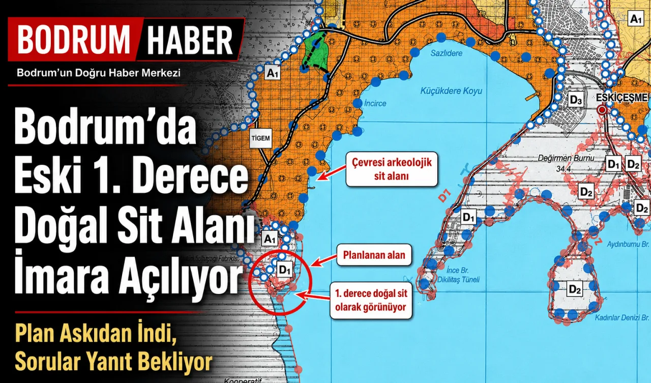 Bodrum'un Eskiçeşme Mahallesi'nde İmar Planı Askıya Alındı