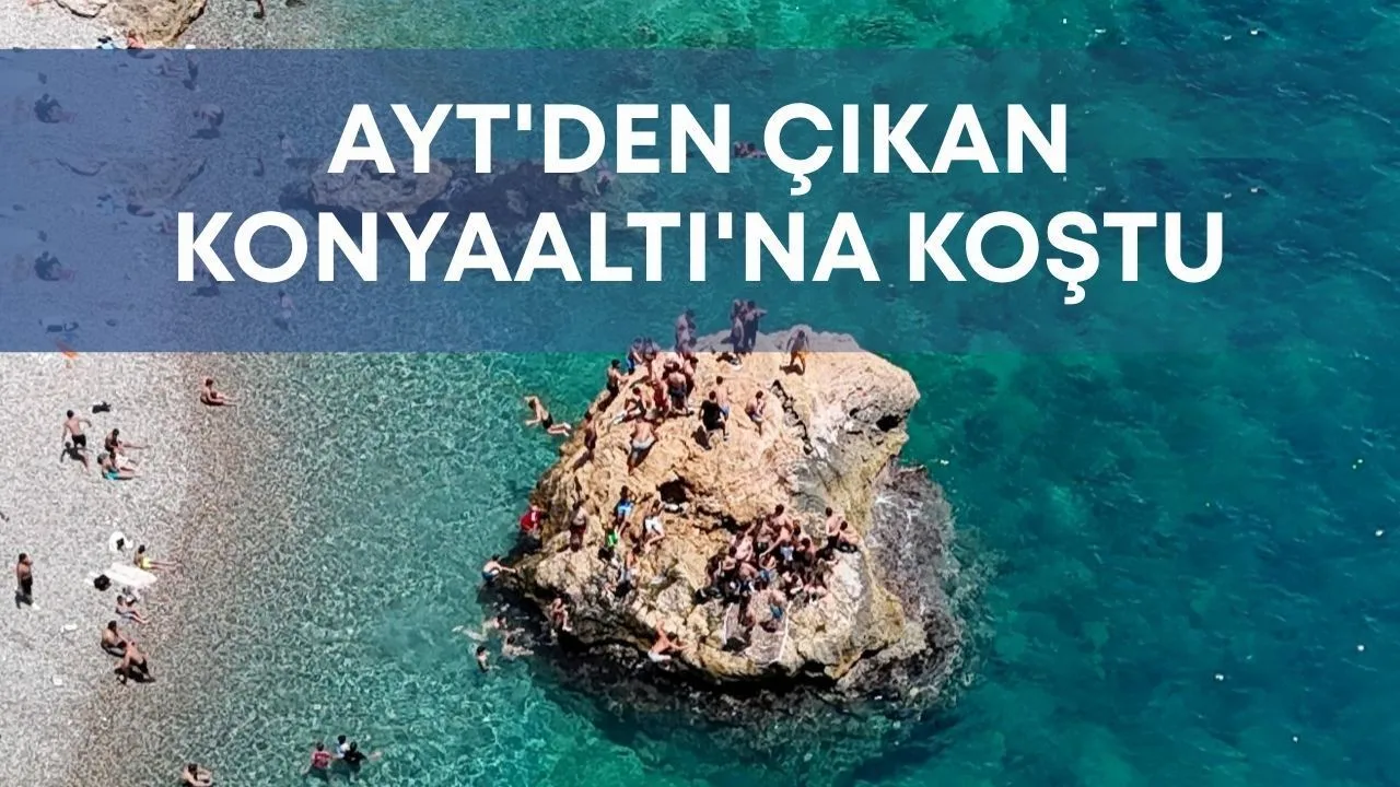 Sınav Stresi Sonrası Adaylar Konyaaltı'na Akın Etti
