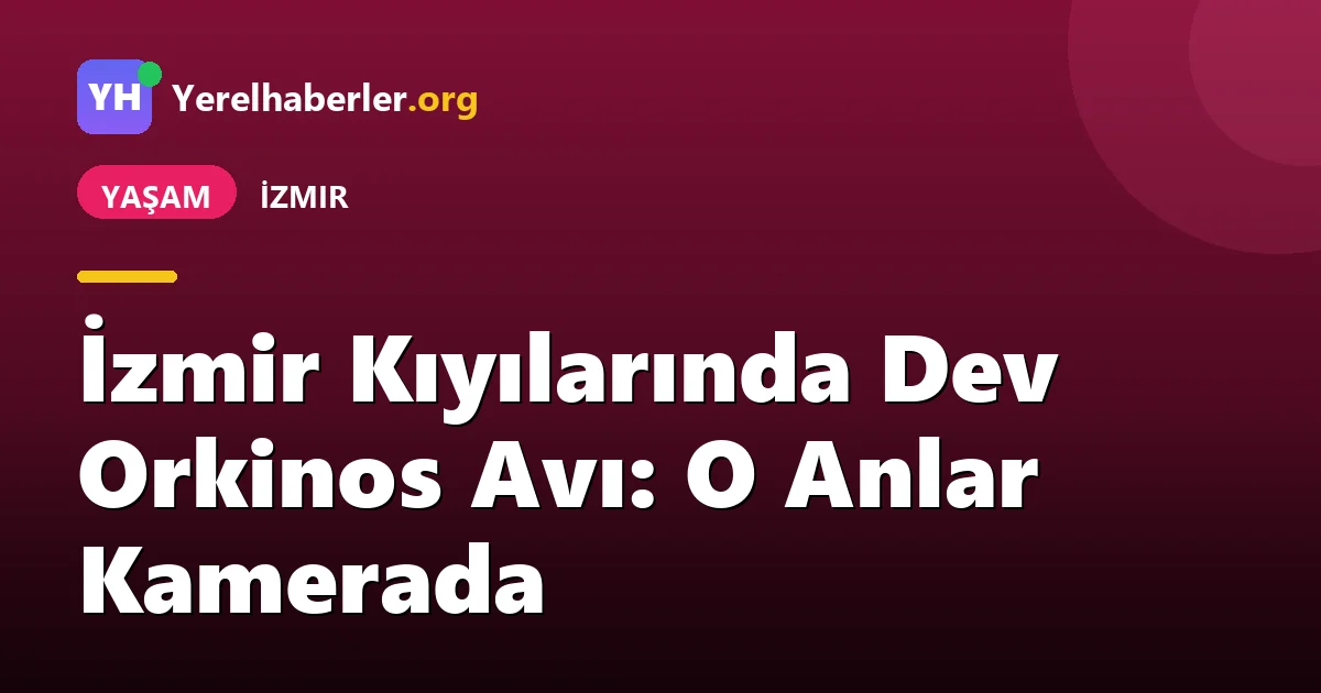 İzmir Kıyılarında Dev Orkinos Avı: O Anlar Kamerada