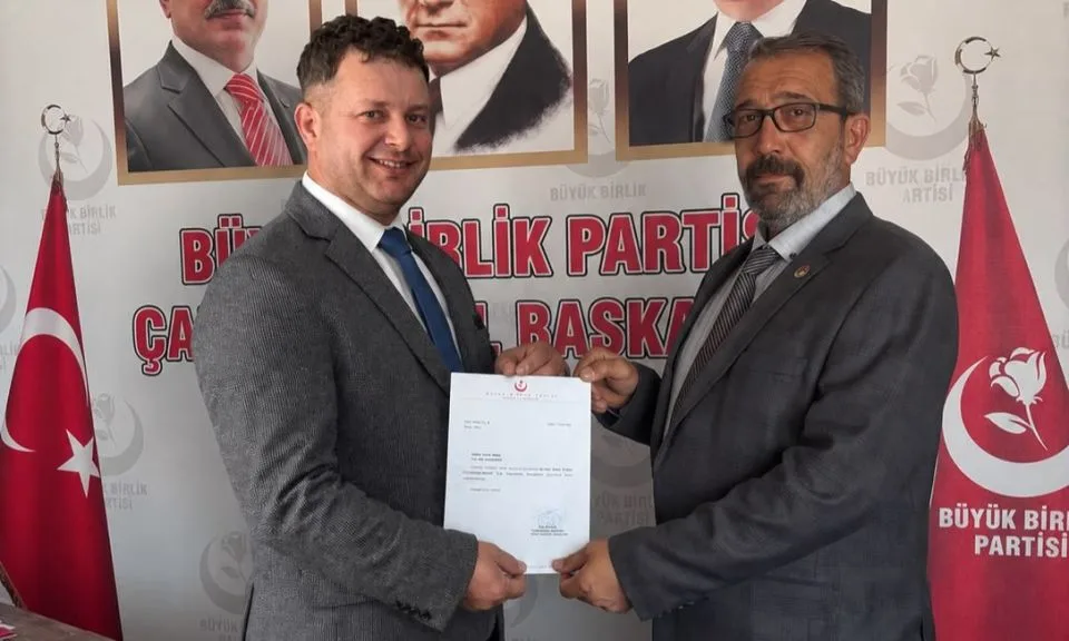 Biga'da Büyük Birlik Partisi'nde Görev Değişimi Heyecanı