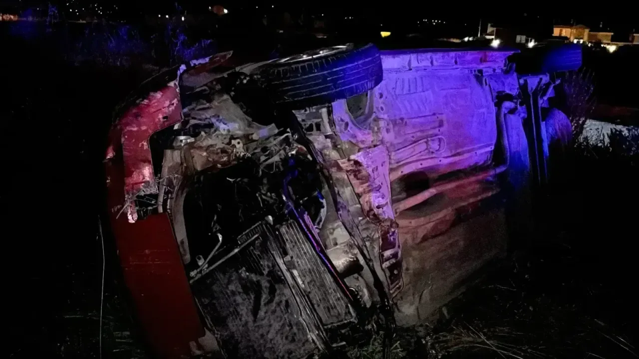 Bolu D-100'de Feci Kaza: Takla Atan Araçta İki Yaralı