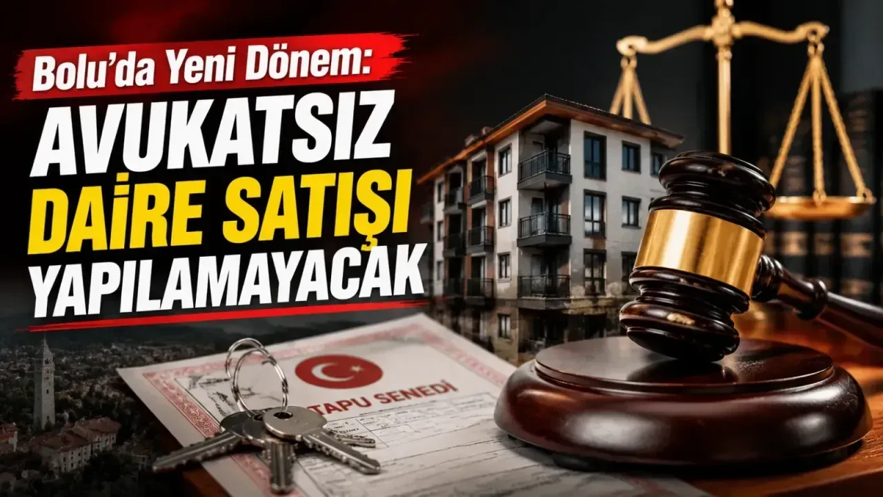 Bolu'da Avukatsız Daire Satışı Dönemi Sona Eriyor